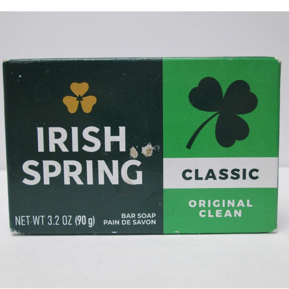 Irish Spring Classic Original Clean Cardboard box bar soap unopened